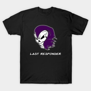 Vintage Grim Reaper Last Responder Design T-Shirt